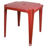 Mesa Plástica Monobloco Ouro Preto Vinho - Antares