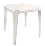 Mesa Plástica Quadrada Firenze Dolfin Branca