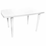 Mesa Plástica Retangular Itaparica Branca Dolfin