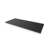 Mesa Preta Dobrável L 80 x P 42 x A 1,5 cm com Suporte Branco KroK 30 cm - Bramov
