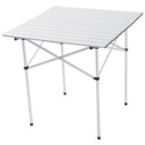 Mesa Quadrada Para Camping Mor 3411 Andorra Dobrável Alumínio Cinza