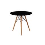 Mesa Redonda Eames Eiffel Wood 80cm - Preta - Magazine decor