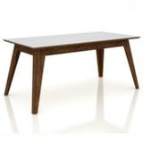 Mesa Retrô 6 Lugares TM62 Dalla Costa Nobre com Off White