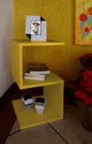 Mesa "S" Lateral de Apoio Cabeceira ou Criado Mudo - Amarelo Laca - Formalivre