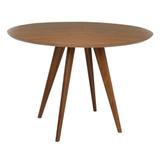 Mesa Square Redonda Tampo Louro Freijó - 108 cm - Abra casa