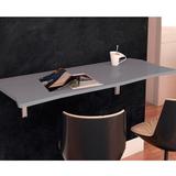 Mesa Suspensa De Parede Dobrável Flat Cinza 110x44 - Lyam Decor