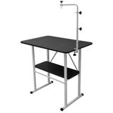 Mesa Tosa Pet Tampo MDF Antiderrapante c/ Girafa Prateleira e Suporte p/ Maquina - Açomix