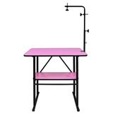 Mesa Tosa Pet Tampo MDF Antiderrapante c/ Girafa Prateleira e Suporte p/ Maquina - Açomix