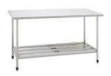 Mesa Total Aço Inox 304 Fritomaq 120x70cm Prateleira