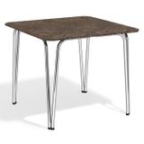 Mesa Tubular Cromada Amur M046CR Com Tampo De MDP BP F093IM Kappesberg