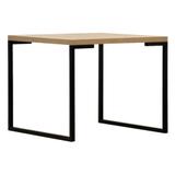 Mesa Yuma Tampo Oak - 90cm x 90cm - Abra casa