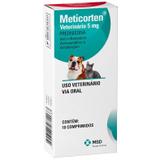 Meticorten Vet 5mg Prednisolona Cães E Gatos 10 Comprimidos - Msd
