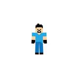 Micro Enfeite Steve para Festa Minecraft 03 unidades Grintoy - Festabox