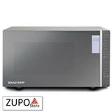 Micro-ondas 32 Litros Inox espelhado com Grill e Painel Integrado Cinza Escuro Brastemp - BMG45AR - 127V