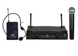 Microfone Duplo Sem Fio Uhf Jwl U-585h Uso Profissional 01 Headset E 01 Bastão