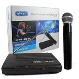 Microfone Sem Fio Uhf Wireless Bivolt Karaokê Profissional - Knup