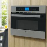 Microondas Inox de Embutir Platinium Grill 35L Fischer 127V Cinza
