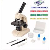 Microscópio Biológico Monucular + Laminas Preparadas - Opton