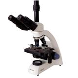 Microscópio Biológico Trinocular 40x 1000x (opc a 2000X), Ilum LED e Bat. Recar. - Opton
