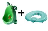 Mictorio Infantil Sapinho + 1 Redutor De Assento Verde - Micbaby