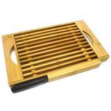 Migalheira de Bambu com Faca para Corte de Pães 3X37X22cm Batiki 51297