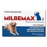 Milbemax Blister Com 10 Comprimidos 5 A 25 Kg - Elanco