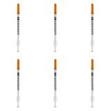 Millennium Seringa P/ Insulina 0,5cc C/ Agulha 8mmx0,3mm (Kit C/06)