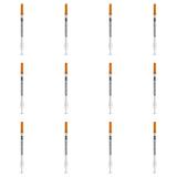 Millennium Seringa P/ Insulina 0,5cc C/ Agulha 8mmx0,3mm (Kit C/12)