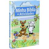 Minha bíblia de atividades infantil para crianças capa dura colorida - Armazem
