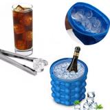Mini Balde Forma De Gelo Em Silicone Cozinha 120 Cubos - Braslu