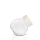 Mini Baleiro Plástico Tampa Branca 60ml Com 10 Unidades - Tasil