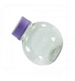 Mini Baleiro Plástico Tampa Lilás 60ml Com 12 Unidades - Rei do biscuit