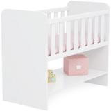Mini Berço Moisés 2490 Com Colchão E Rodízios Branco - Qmovi