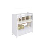 Mini Berço Moisés Branco com Colchão com 2 Gavetas - Completa móveis