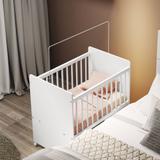 Mini Berço Moisés com Colchão - Branco/Bianco - Multimóveis
