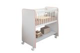 Mini berço Moisés Rubi Branco/Rosa - Peternella - Pertenella