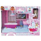 Mini Boneca e Acessórios Baby Secrets Banheiro - Candide