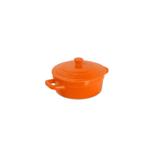 Mini caçarola de cerâmica mondoceram gourmet 350ml - laranja