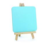 Mini Cavalete Bege com Lousa Azul Decoração Festas - Cromus