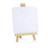 Mini Cavalete Bege com Lousa Branca Decoração Festas - Cromus