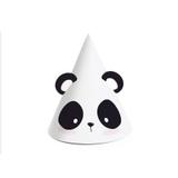Mini Chapéu de Aniversário Festa Panda Rosê 08 unidades Cromus - Festabox