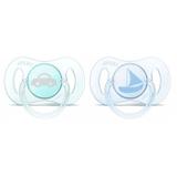 Mini Chupeta Avent 0 a 2 meses Azul e Verde SCF151/01