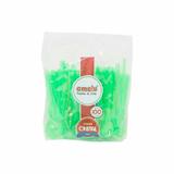 Mini colher neon verde / 100un / amalu