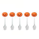 Mini Colher para Brigadeiro com Enfeite Abóbora Halloween 30 unidades - Festabox