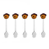 Mini Colher para Brigadeiro com Enfeite Cachorro Marrom 30 unidades - Festabox