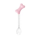 Mini Colher para Brigadeiro com Enfeite Osso Rosa 30 unidades - Festabox