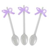 Mini Colher para Brigadeiro com Laço c/ 20 unidades Lilás - Mz decoraçoes e festas