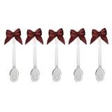 Mini Colher para Brigadeiro com Laço Marrom 30 unidades - Festabox