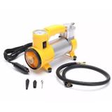 Mini compressor de ar em metal com lanterna 12v com manometro profissional veicular automotivo echer - Gimp