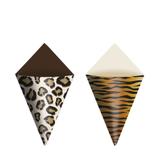 Mini Cone de Papel Cartão Safári 24 unidades Cromus
